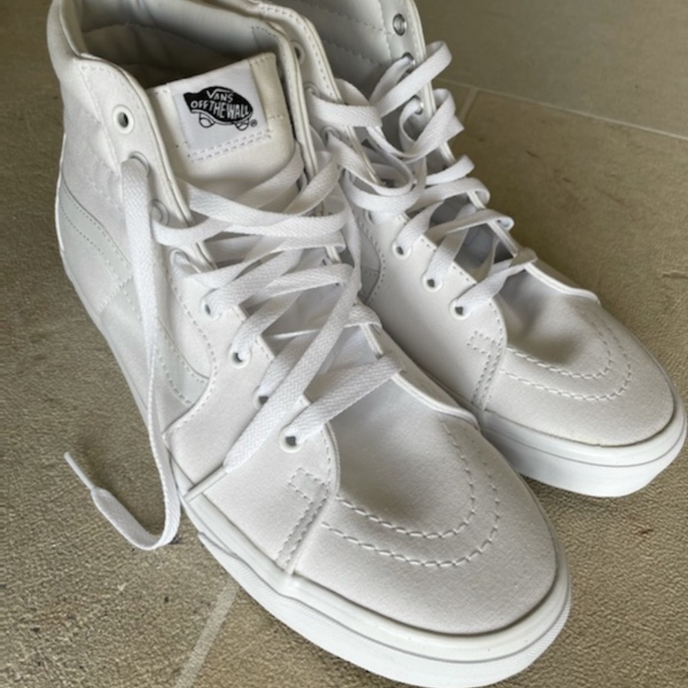 Vans White High Tops - NEW